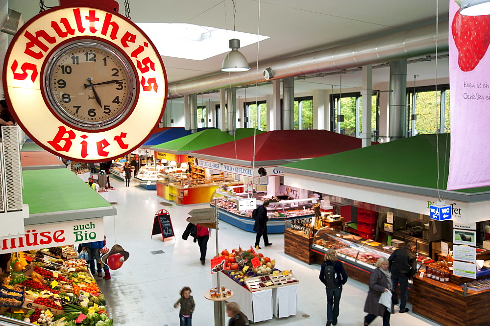 Marheineke market hall in Kreuzberg, Berlin, Germany, Europe