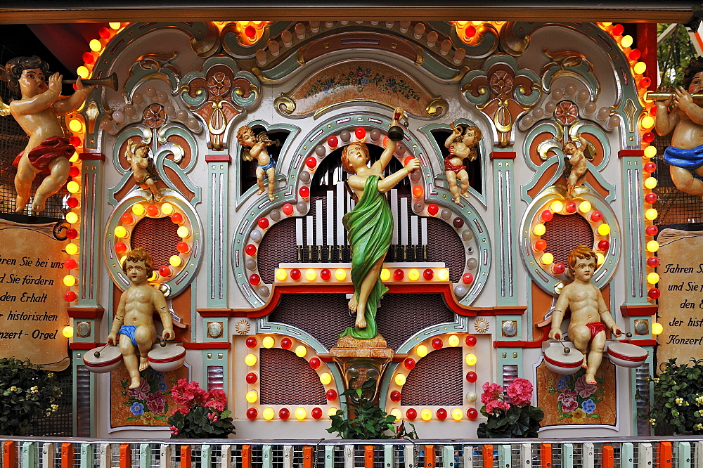 Historic fair organ, Auer Dult fair, Munich, Bavaria, Germany, Europe