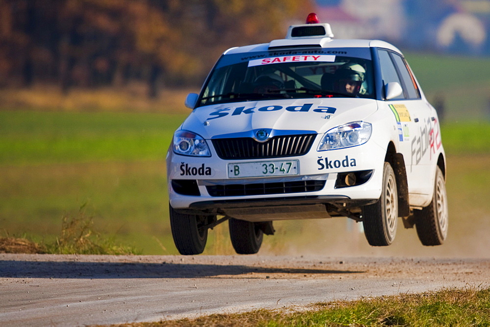 Sports car at the the Waldviertel car rally, Lower Austria, Europe