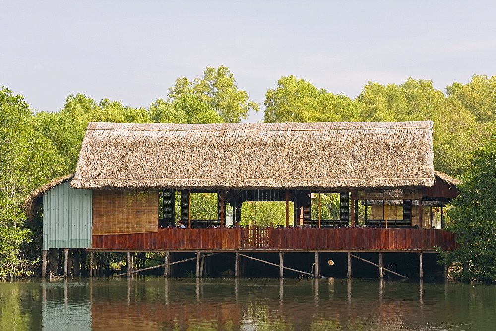 Traditional restaurant along the Doung Dong River, Phu Quoc Island, Vietnam, Southeast Asia