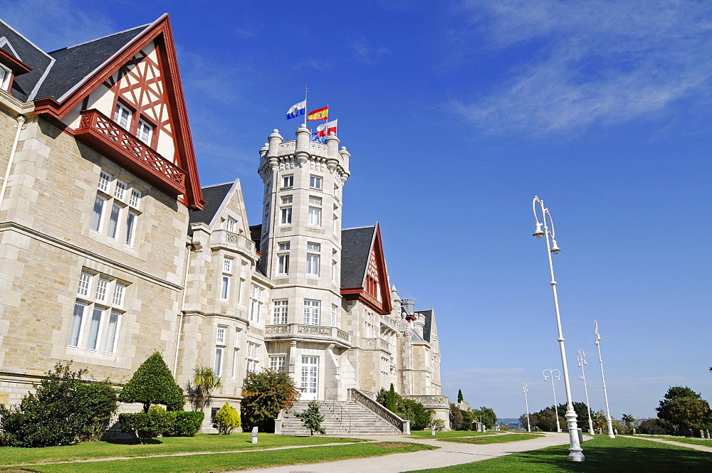 Palacio Real de la Magdalena, Royal Palace, university buildings, Universidad Internacional Menendez Pelayo, Santander, Cantabria, Spain, Europe