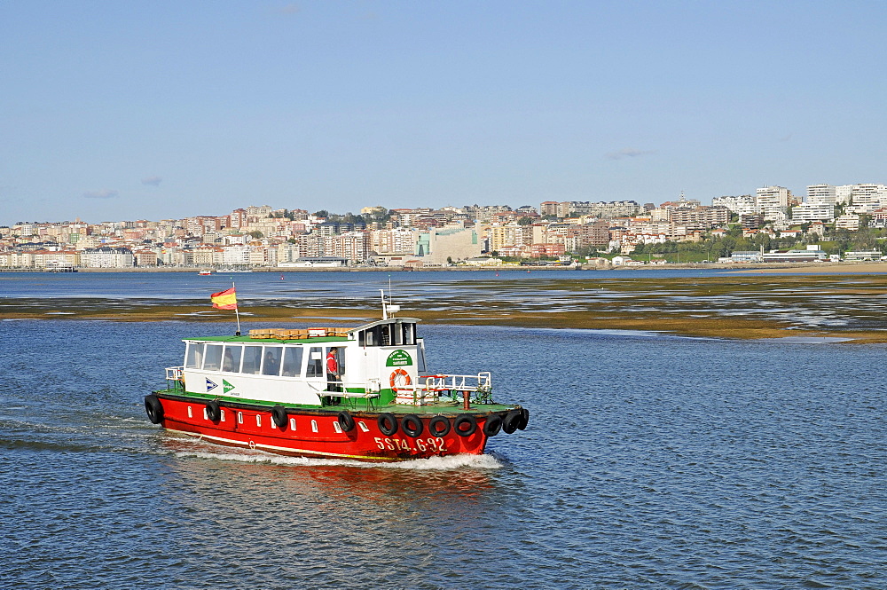 Ferry, bay, Santander, Cantabria, Spain, Europe