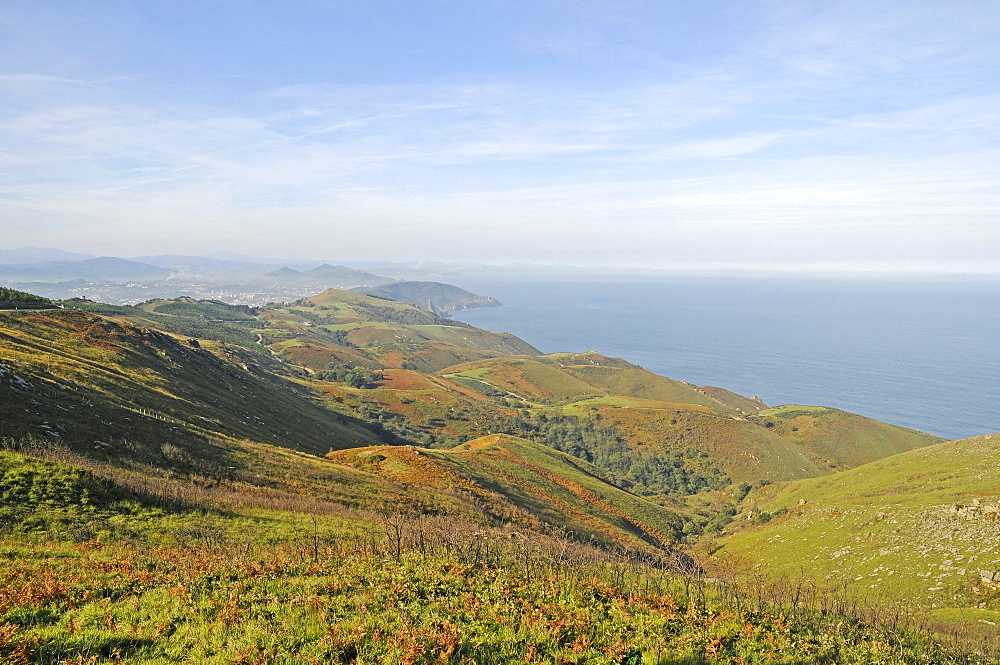 Coastal landscape, Mt Jaizkibel, Hondarribia, Pais Vasco, Basque Country, Spain, Europe