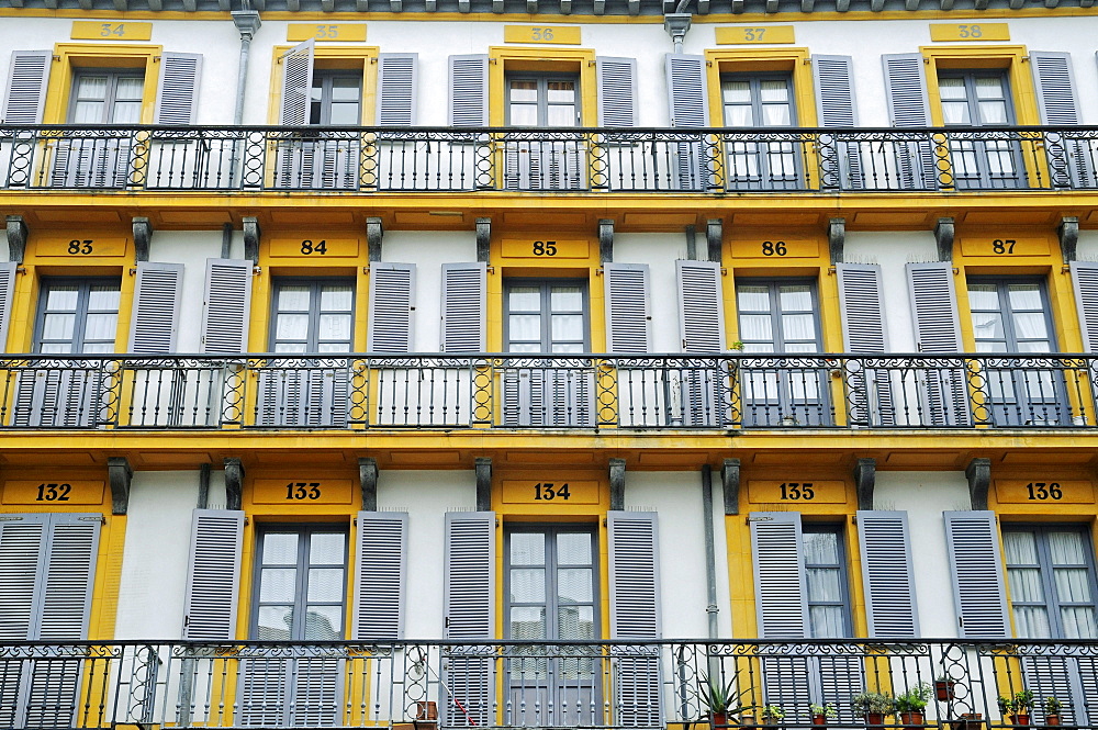 Plaza de la Constitucion, San Sebastian, Pais Vasco, Basque Country, Spain, Europe