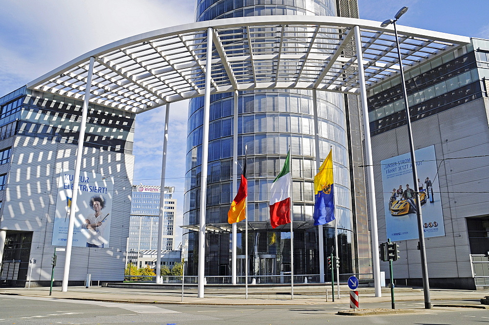 RWE Tower, high-rise building, Evonik Industries, an energy company, power station, corporate head office, registered office, Essen, Ruhr area, North Rhine-Westphalia, Germany, Europe