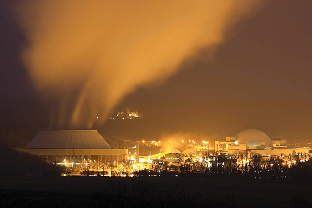 AKW Neckarwestheim, Neckarwestheim Nuclear Power Plant, Baden-Wuerttemberg, Germany, Europe