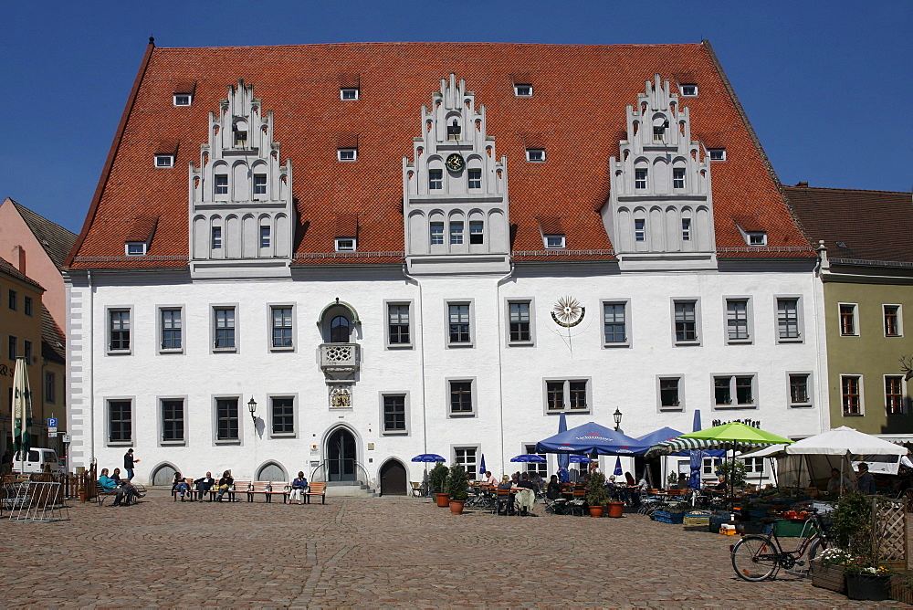 Town hall on Marktplatz square, Meissen, Saxony, Germany