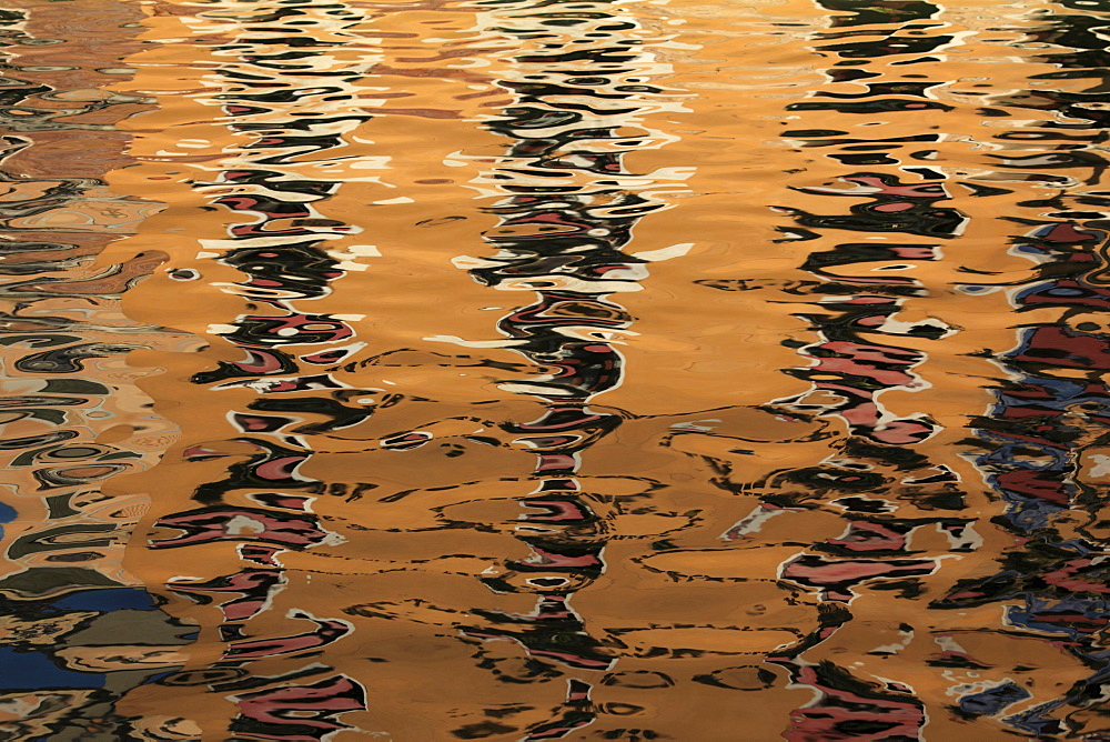 Reflection in a canal, Venice, Italy, Europe