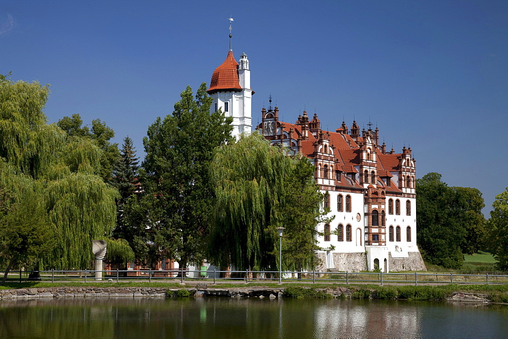 Schloss Basedow Castle, Mecklenburg Switzerland, Mecklenburg-Western Pomerania, Germany, Europe