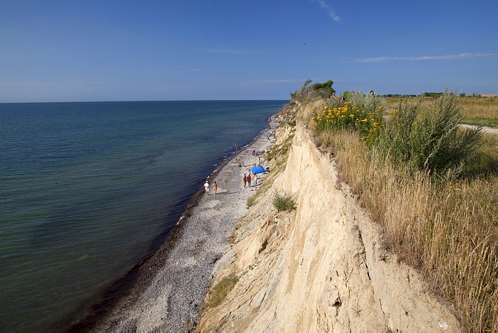 Steep coast, Baltic Sea resort town of Ahrenshoop, Fischland, Mecklenburg-Western Pomerania, Germany, Europe