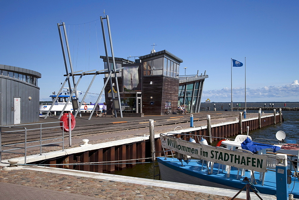 Steuerhaus building at the harbour, Barth, Mecklenburg-Western Pomerania, Germany, Europe