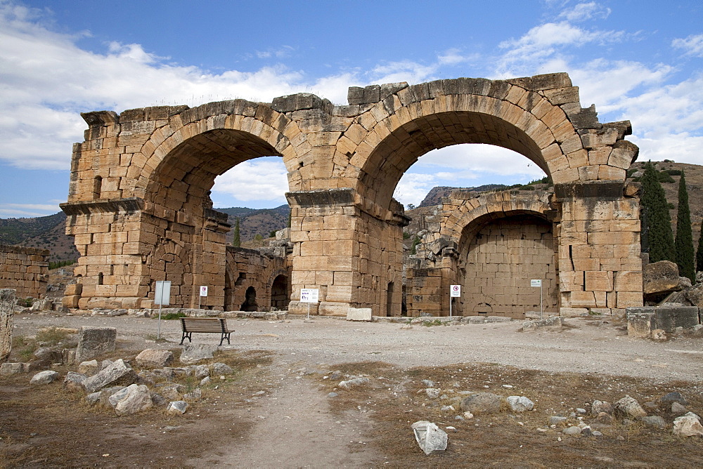 Basilica, Hierapolis, Pamukkale, Denizli, Turkey, Asia