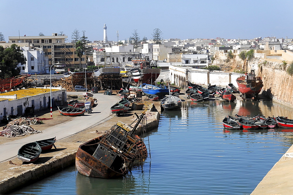 Port facilities, El Jadida, Morocco, Africa