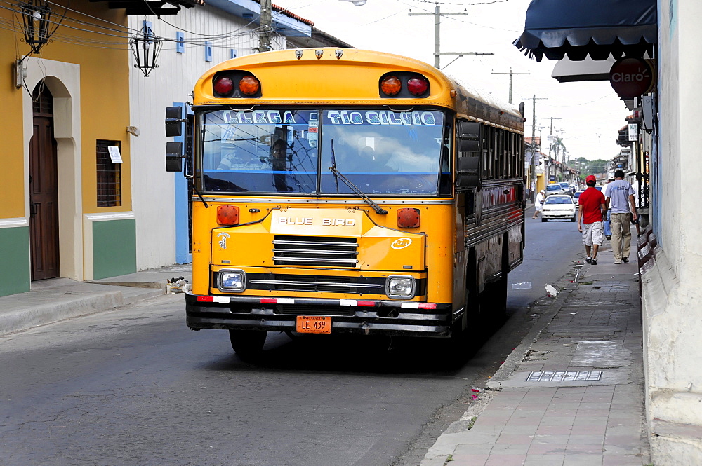 Express bus, Leon, Nicaragua, Central America