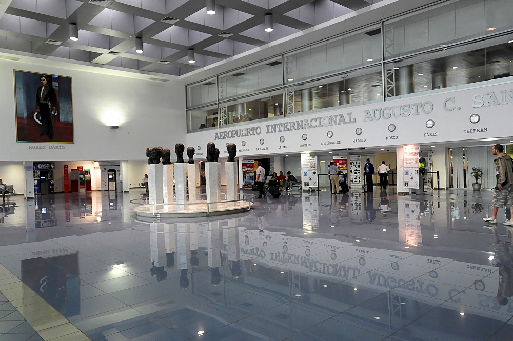 Entrance hall, Augusto C. Sandino Airport, Managua, Nicaragua, Central America