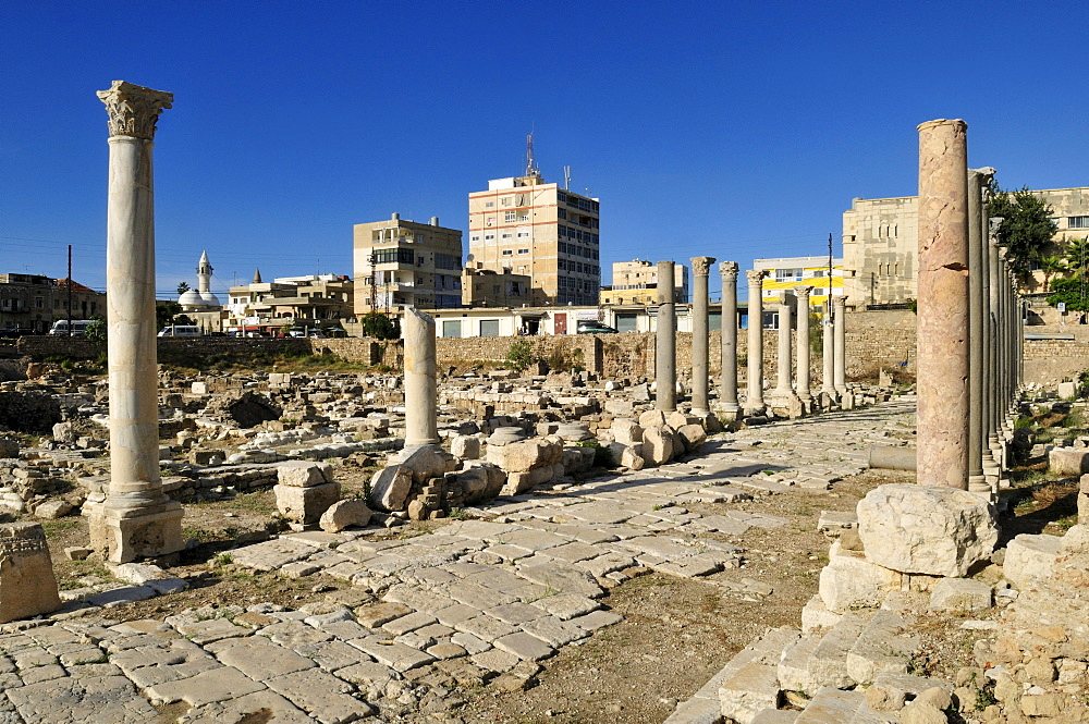 Antique archeological site of Tyros, Tyre, Sour, Unesco World Heritage Site, Lebanon, Middle East, West Asia