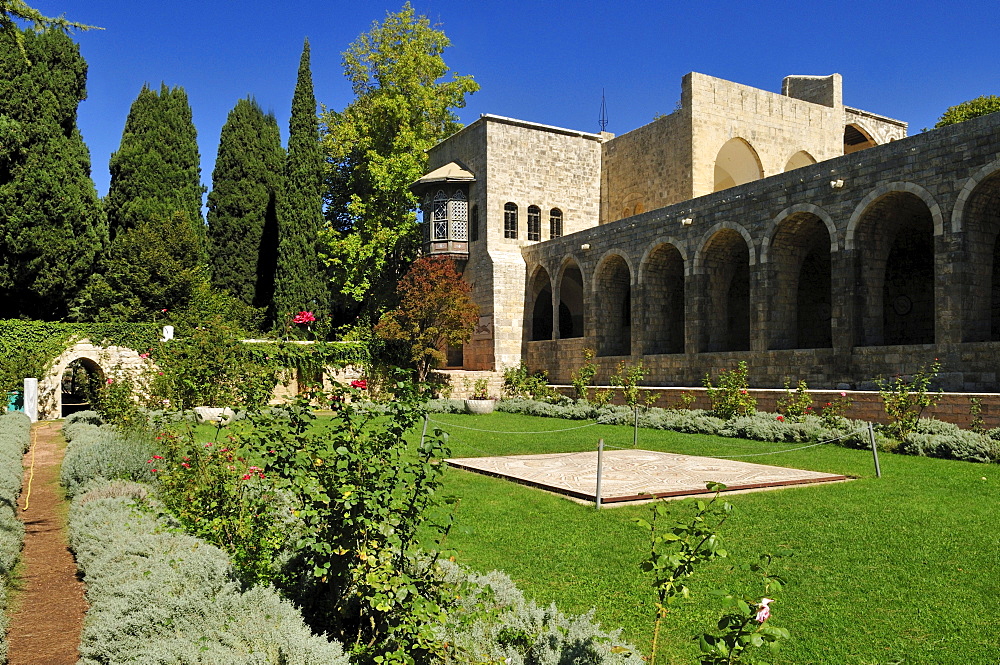 Garden of Beit ed-Dine, Beiteddine Palace of Emir Bashir, Chouf, Lebanon, Middle East, West Asia