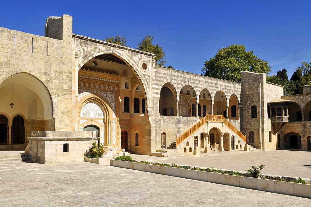 Patio of Beit ed-Dine, Beiteddine Palace of Emir Bashir, Chouf, Lebanon, Middle East, West Asia