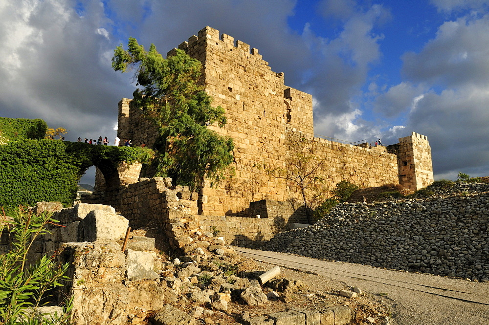 Crusader castle in the archeological site of Byblos, Unesco World Heritage Site, Jbail, Lebanon, Middle East, West Asia