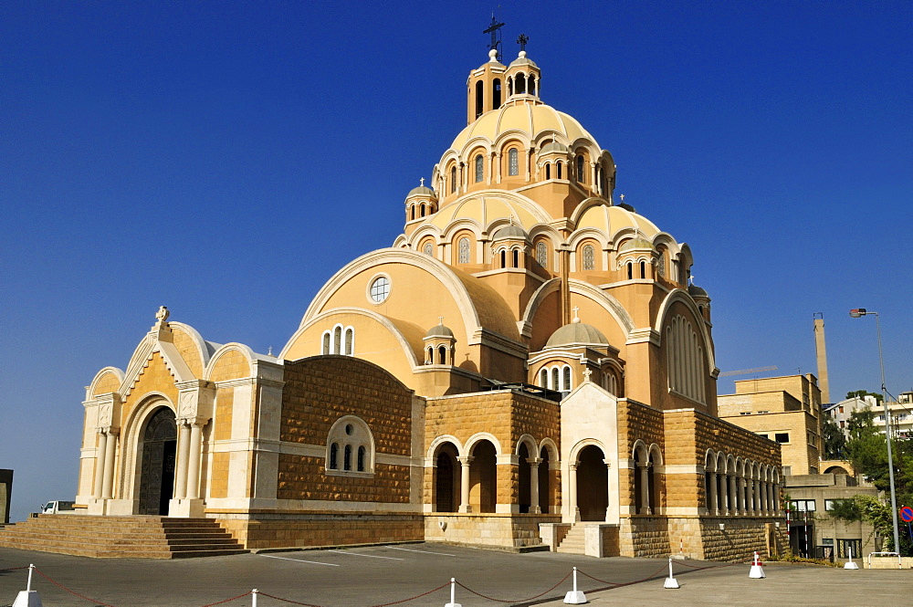 Maronite St. George Cathedral, Harissa, Lebanon, Middle East, West Asia