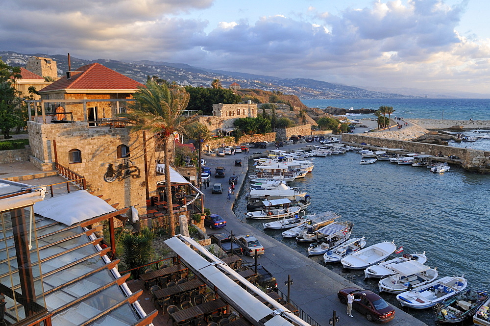 Historic port, harbour of Byblos, Jbail, Jbeil, Lebanon, Middle East, West Asia