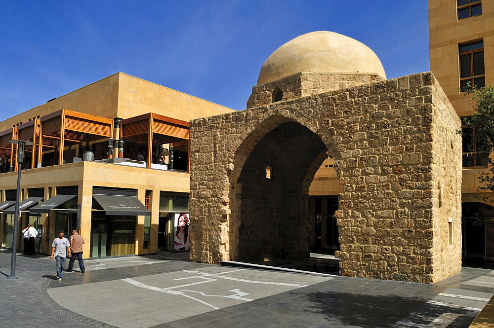 Historic mausoleum in the new Beirut Souks complex, Beyrouth, Lebanon, Middle East, West Asia