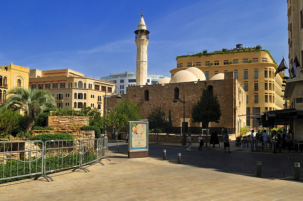 Al Omari mosque in the historic center of Beirut, Beyrouth, Lebanon, Middle East, West Asia