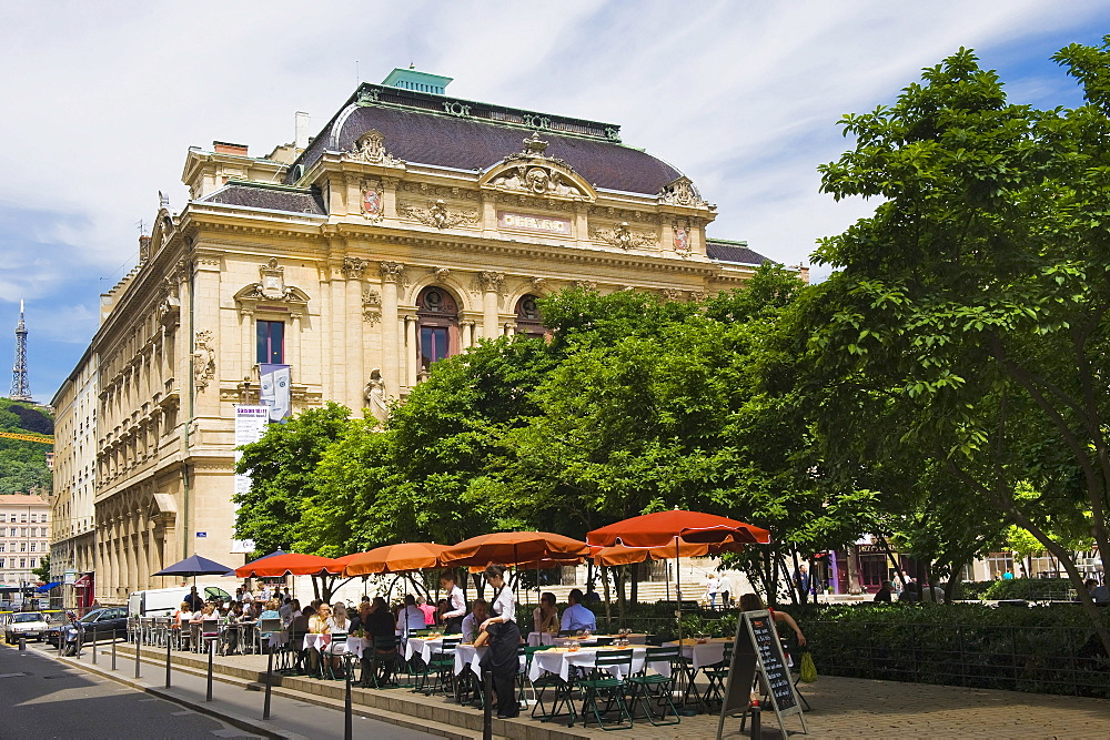 Celestins Theater and square, Lyon, France, Europe