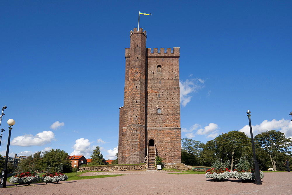 Kaernan medieval tower, Helsingborg, Skane, Sweden, Europe