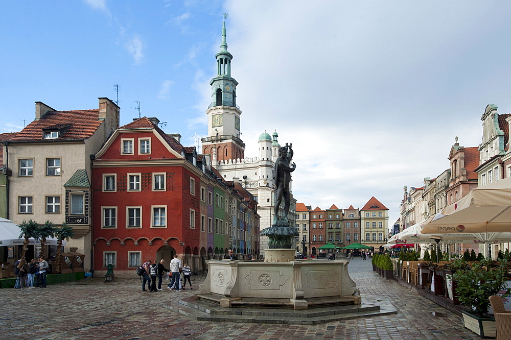 Rynek market square, Poznan, Wielkopolska, Poland, Europe