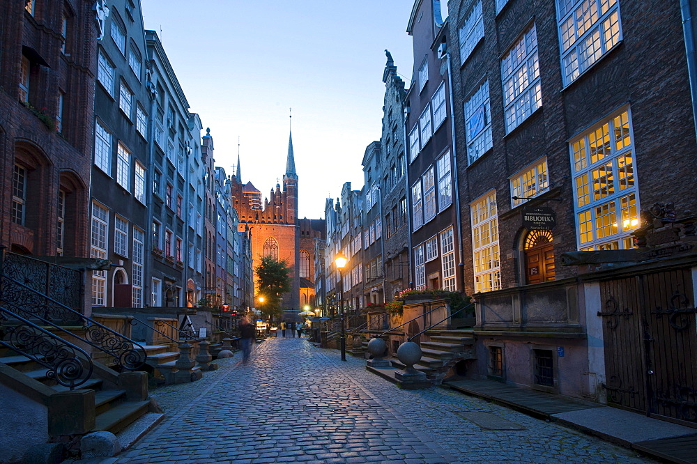 Mariacka Street, Ulica Mariacka, Gdansk, Pomerania, Poland, Europe