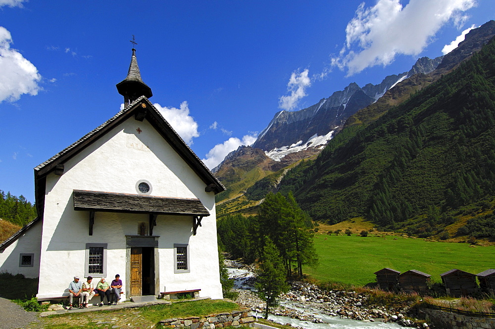 Kuehmatt Chapel, Blatten, Loetschental, Valais, Switzerland, Europe