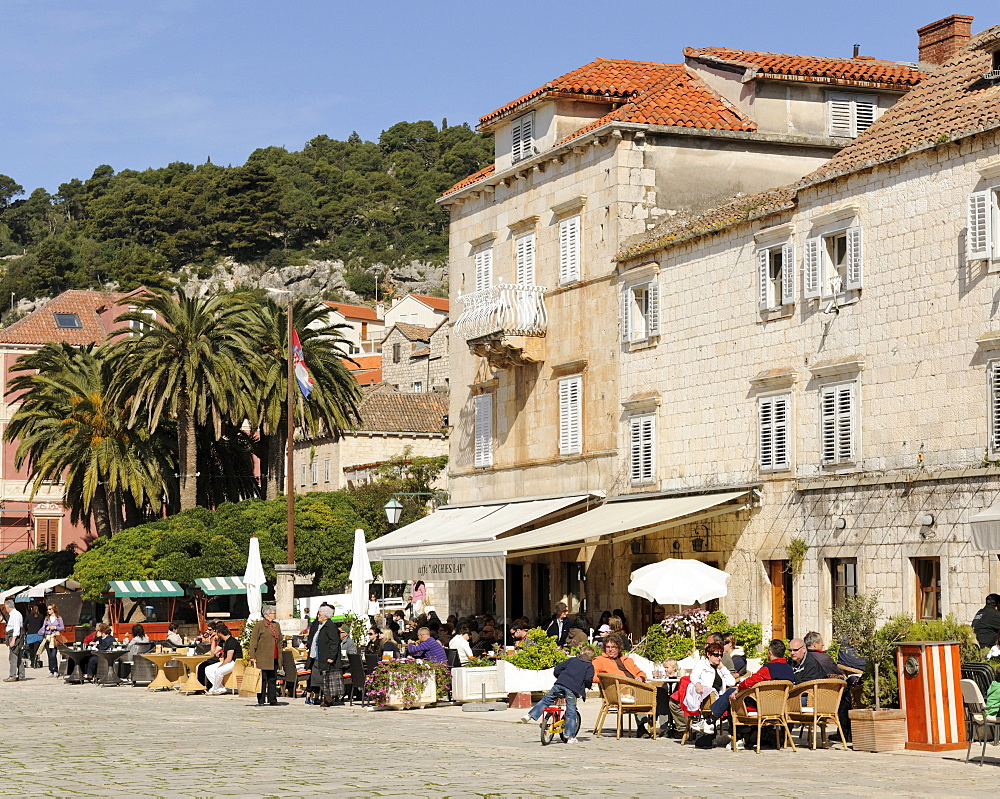 Trg Sv Stjepana, St. StephenÃs Square, Hvar, Hvar Island, Croatia, Europe