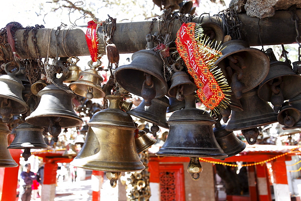 Golu Devta Temple or Golu Devata Temple, Temple of the Bells, a temple for the God Golu, Ghorakhal, Uttarakhand, North India, India, Asia