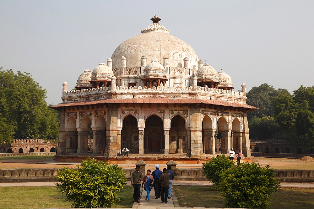 Isa Khan's Tomb, Humayun's Tomb, burial place of Muhammad Nasiruddin Humayun, second ruler of the Mughal Empire in India, UNESCO World Heritage Site, Delhi, Uttar Pradesh, North India, India, Asia