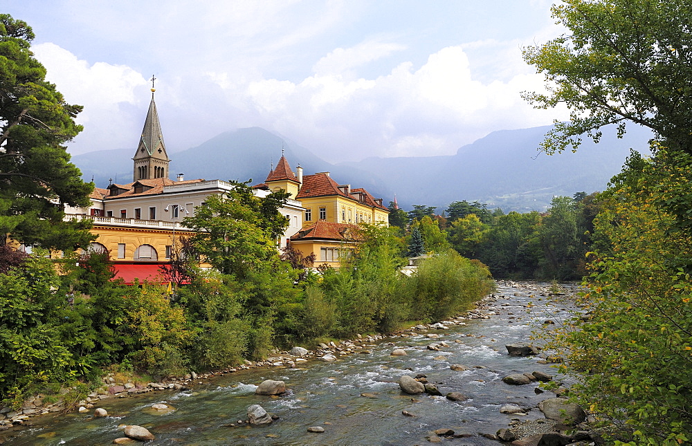 Passer river near Merano, South Tyrol, Italy, Europe