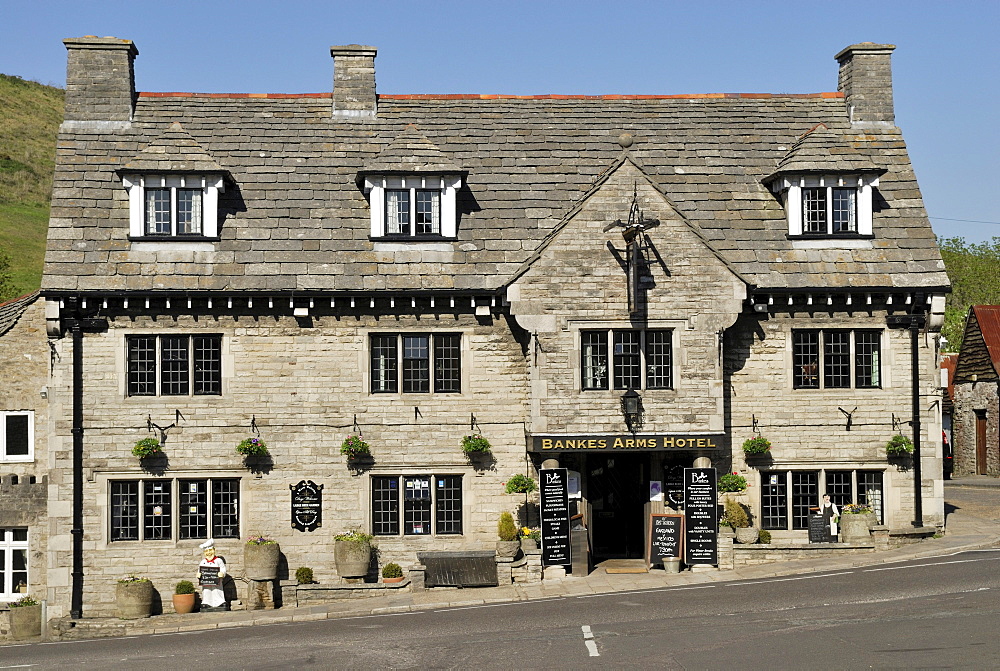 Hotel in Corfe Castle Village, Dorset, southern England, England, UK, Europe