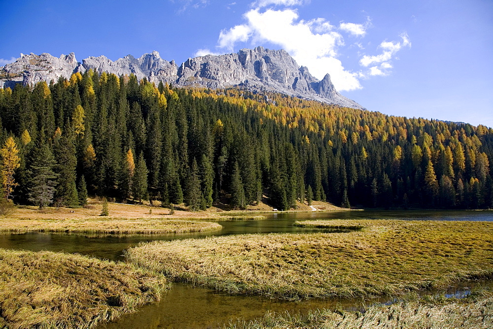 Lake Autorno, Tre Cime di Lavaredo, Dolomites, Province of Bolzano-Bozen, Italy, Europe