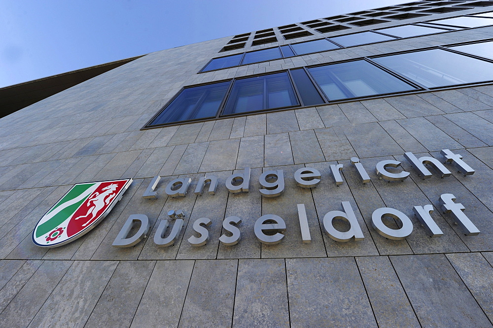 The new county and district court in Duesseldorf, North Rhine-Westphalia, Germany, Europe