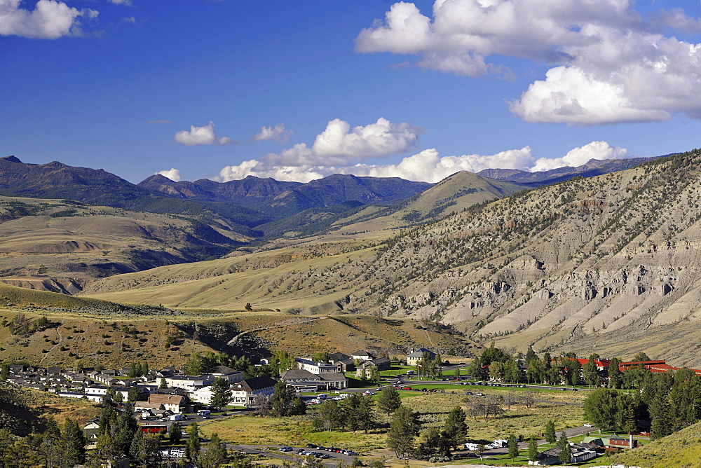 Hotels, Mammoth Hot Springs, Yellowstone National Park, Idaho, Montana, Wyoming, America