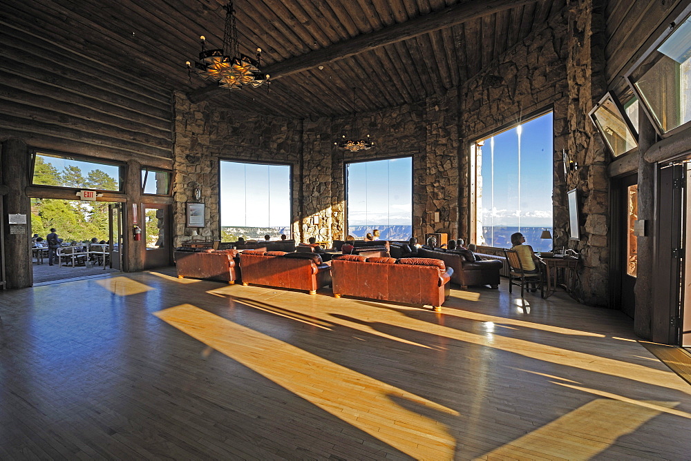 Panorama room of the hotel Grand Canyon Lodge, Grand Canyon North Rim, Arizona, USA, America