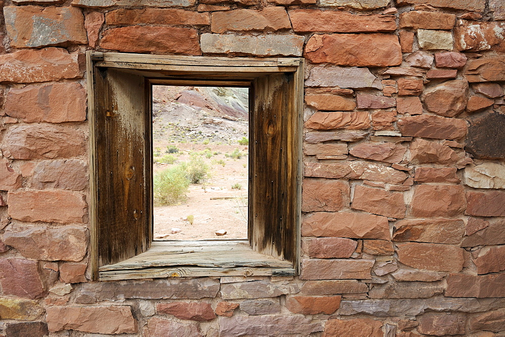 Lee's Fort, built in 1880, detailed view, Lee's Ferry, Arizona, USA