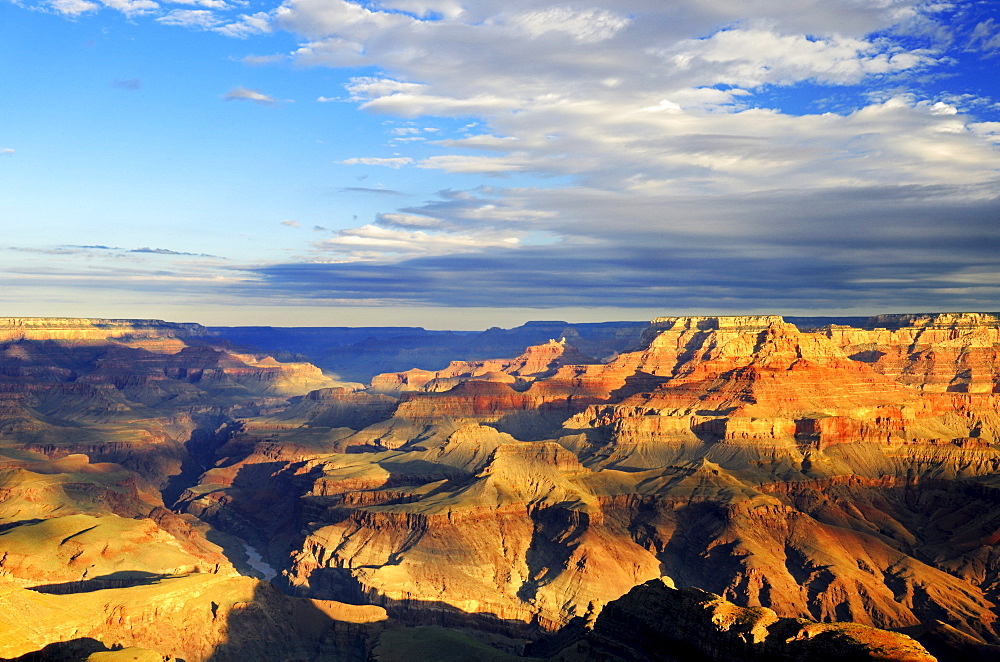 Morning at Lipan Point, Colorado River, Grand Canyon South Rim, South Rim, Arizona, USA, America