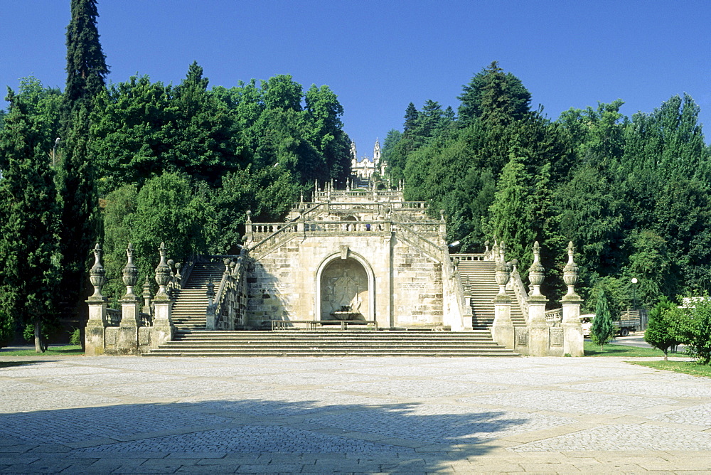 Pilgrimage church Santuario Nossa Senhora dos Remedios, Lamego, Beira Alta, Portugal, Europe