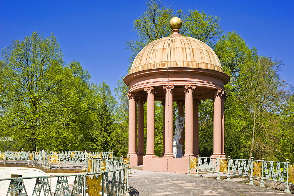 Schwetzingen Castle, Apollo Temple in the castle garden, Schwetzingen, Electoral Palatinate, Baden-Wuerttemberg, Germany, Europe