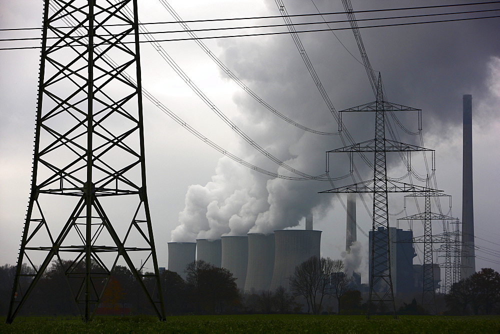 E.ON coal power plant in Gelsenkirchen-Scholven, North Rhine-Westphalia, Germany, Europe