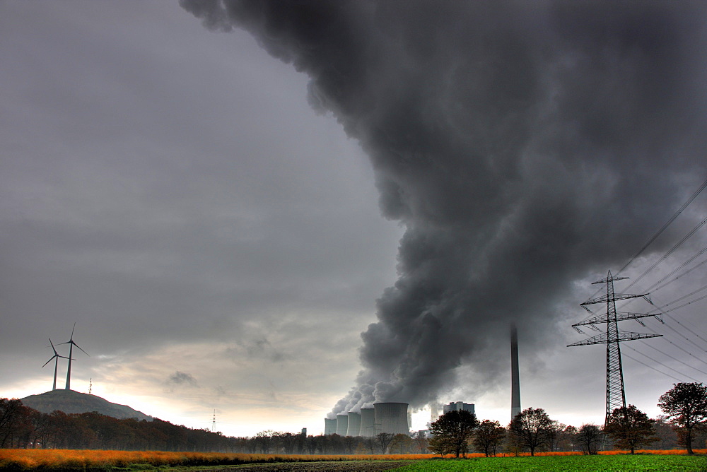 E.ON coal power plant in Gelsenkirchen-Scholven, North Rhine-Westphalia, Germany, Europe