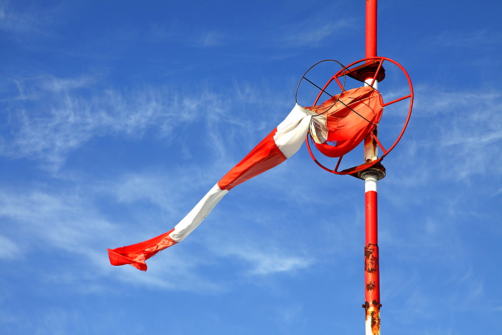 Windsock indicating little wind