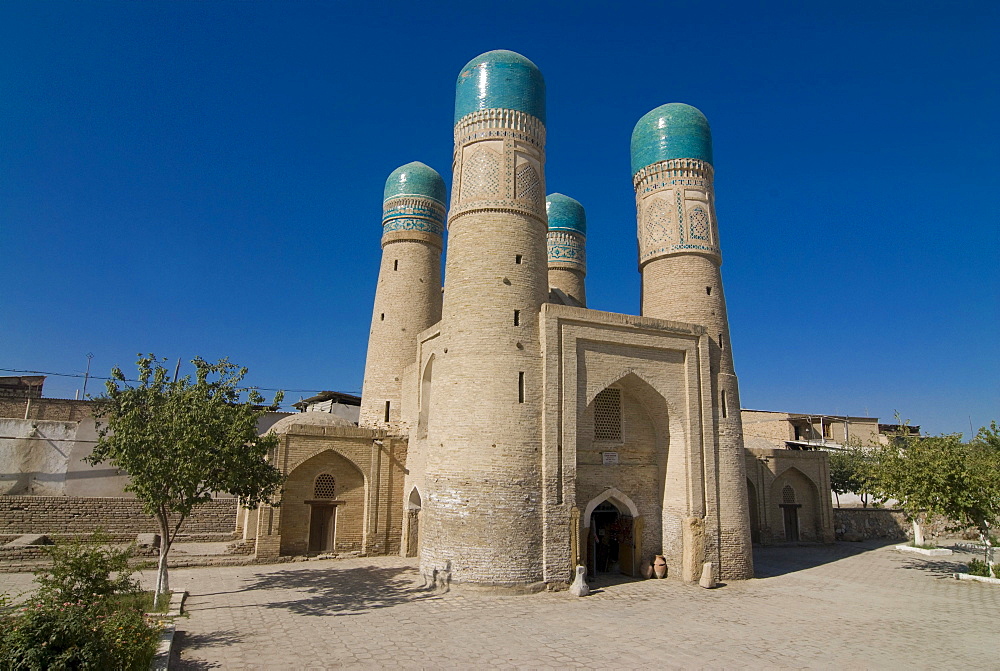 Char Minar Medressa, Bukhara, Uzbekistan, Central Asia