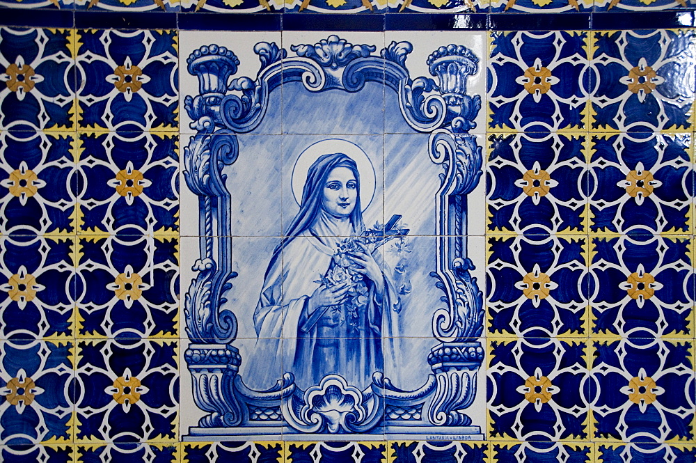 Mural in the Church of Prazeres, Madeira, Portugal, Europe